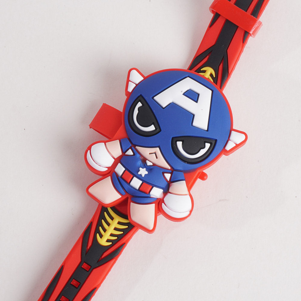 Kids Character Digital Watch Red