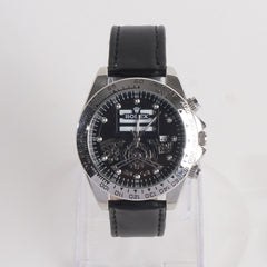 Mens Wrist Watch Silver&Black