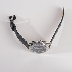 Mens Wrist Watch Silver&Black