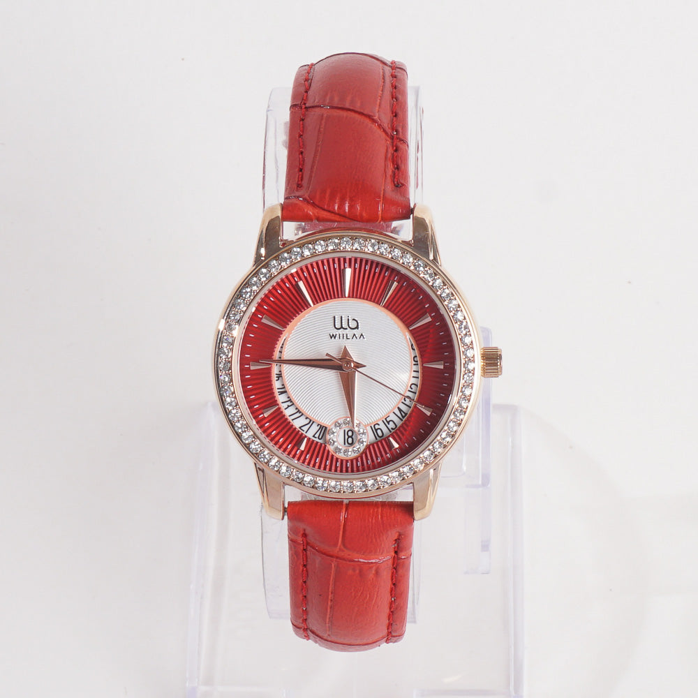 Women Stylish Wrist Watch Red