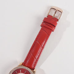 Women Stylish Wrist Watch Red