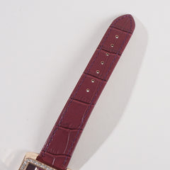 Women Stylish Wrist Watch Maroon