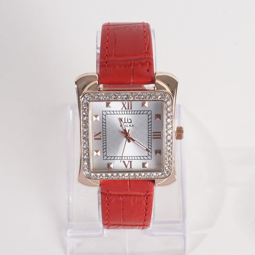 Women Stylish Wrist Watch Red