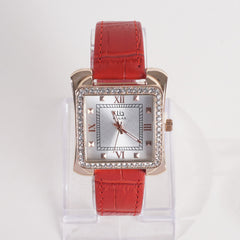 Women Stylish Wrist Watch Red