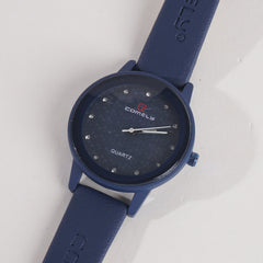 Comely Women Band Wrist Watch Blue