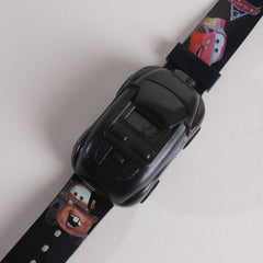 KIDS CHARACTER WRIST WATCH WITH CAR LIGHT AND MUSIC