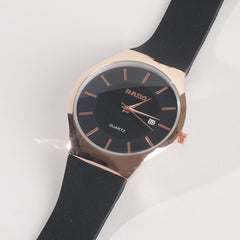 Men Casual Watch Black Dial R