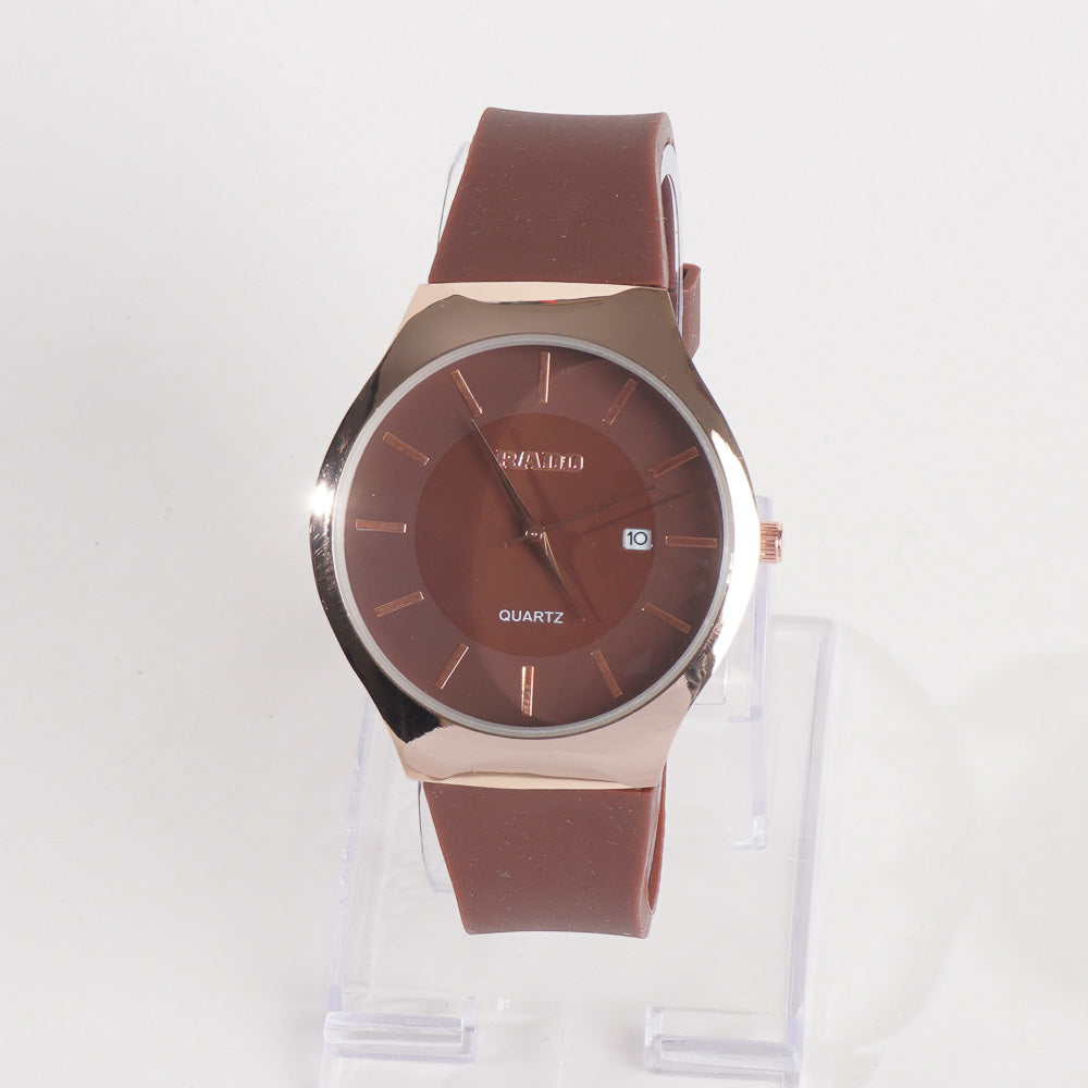 Men Casual Watch Brown Dial R