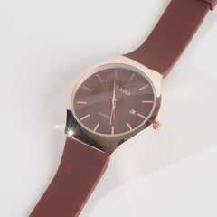 Men Casual Watch Brown Dial R