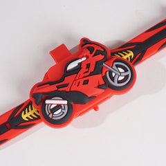 Kids Character Digital Watch Red