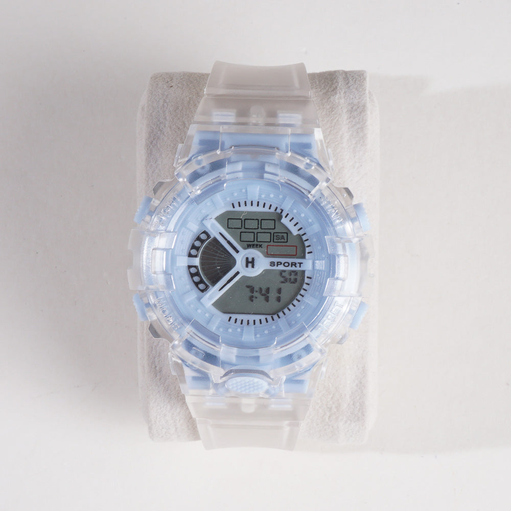 Blue sports digital watches for kids