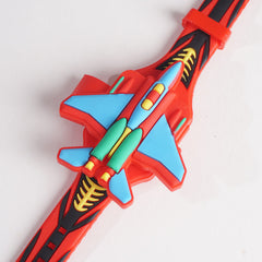 Kids Character Digital Watch Red