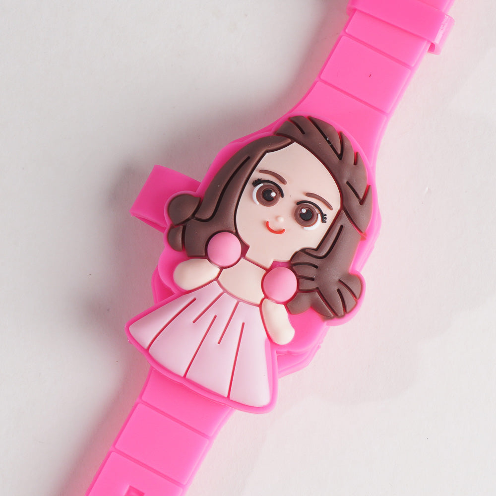 Kids Character Digital Watch Pink