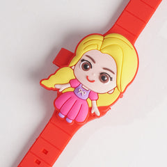 Kids Character Digital Watch Red