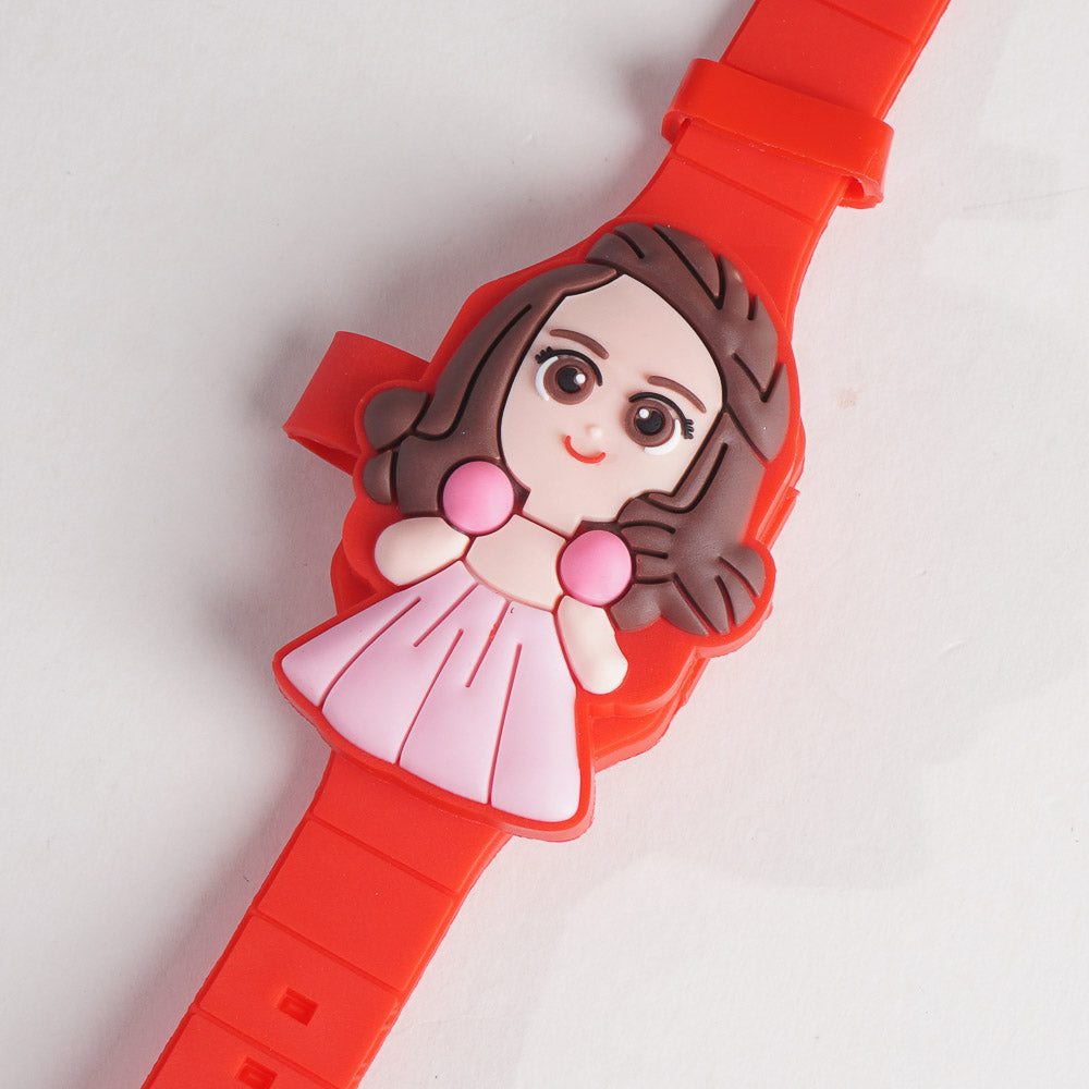 Kids Character Digital Watch Red