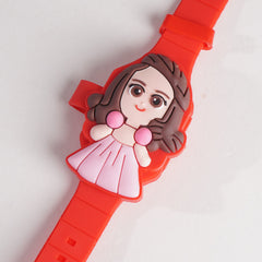 Kids Character Digital Watch Red