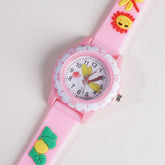 Kids Flower Design Watch Pink