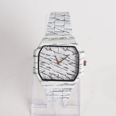 New Women Stylish Chain Wrist Watch White