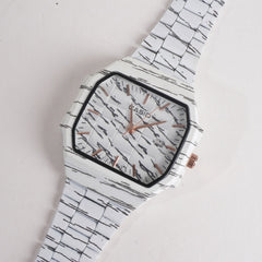 New Women Stylish Chain Wrist Watch White