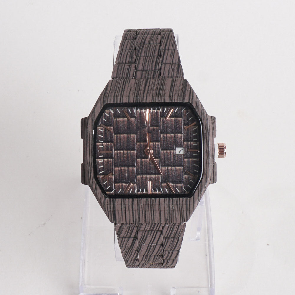 New Women Stylish Chain Wrist Watch Dark Brown