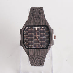 New Women Stylish Chain Wrist Watch Dark Brown