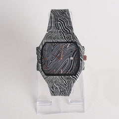 New Women Stylish Chain Wrist Watch Grey & Black