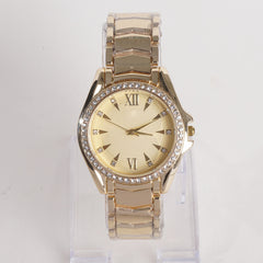 Women Stylish Chain Wrist Watch Golden G