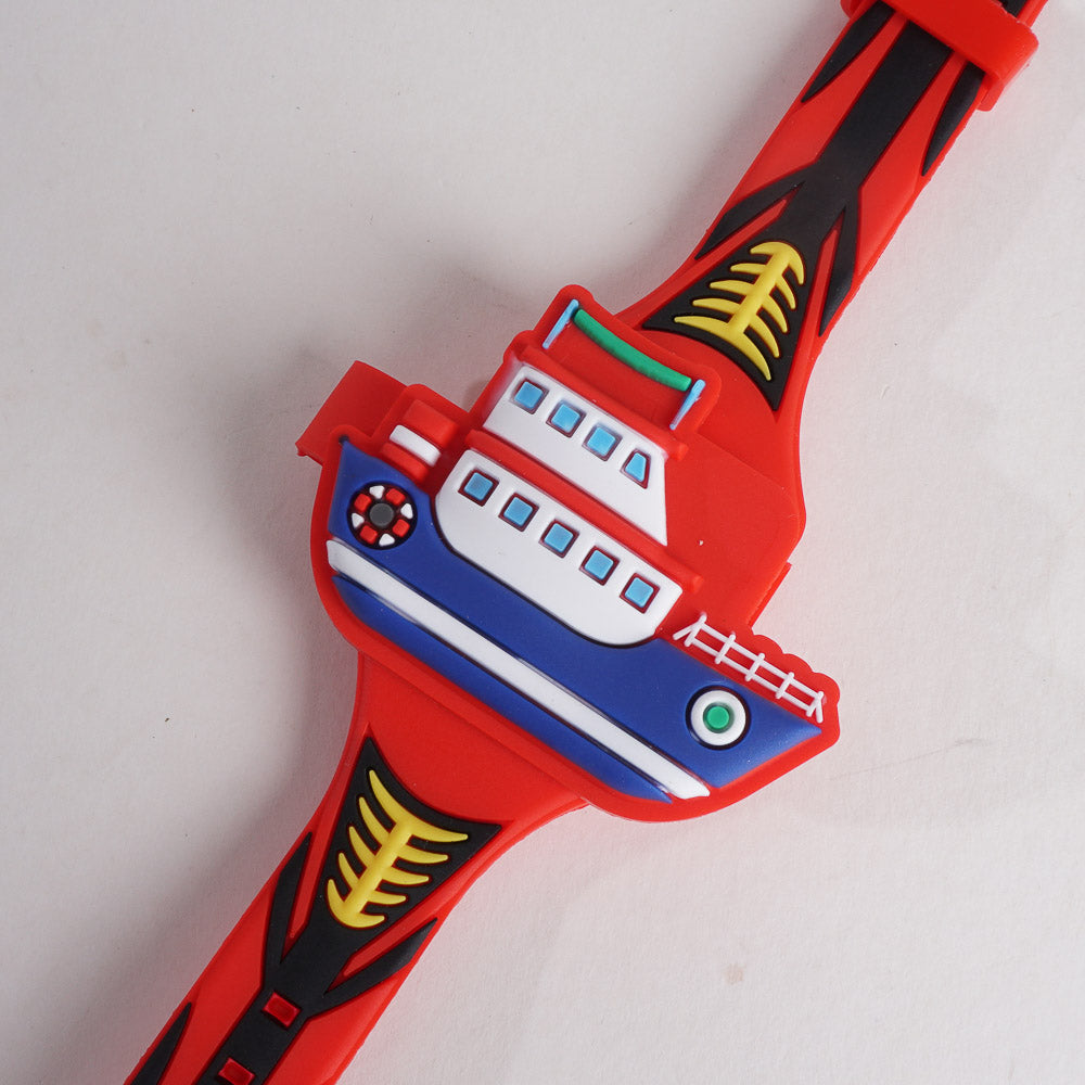 Kids Character Digital Watch Red
