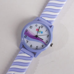 Rubber Strap Fashion Dial Wrist Watch Purple