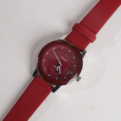 Xenlex Women Band Wrist Watch Red