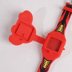 Kids Character Digital Watch Red