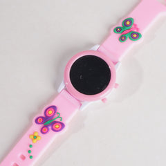 Digital LED Wrist Watch Pink