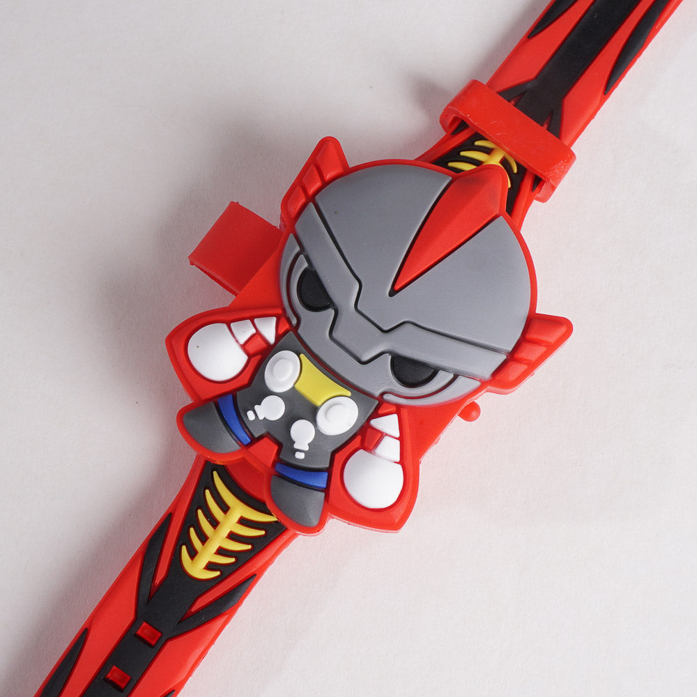 Kids Character Digital Watch Red