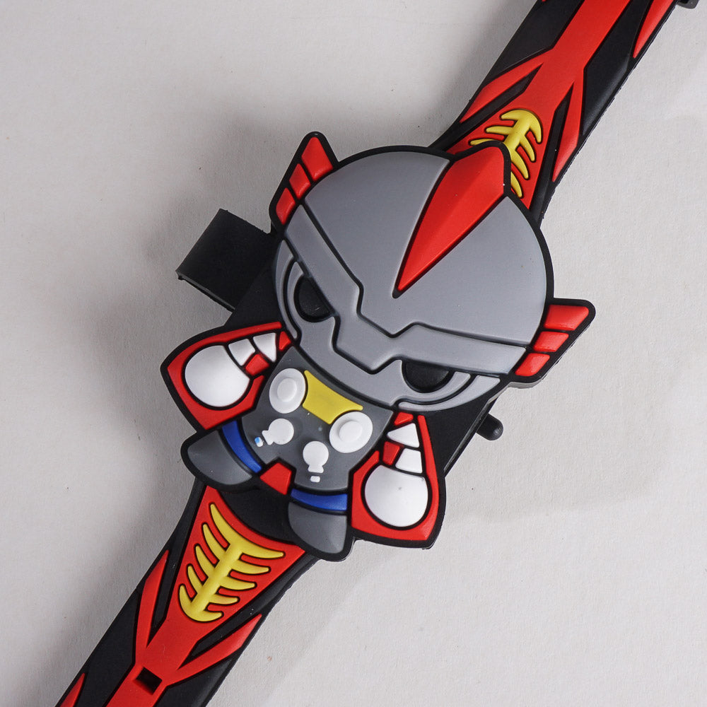 Kids Character Digital Watch Black