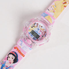 Kids Pink Character Digital Watch