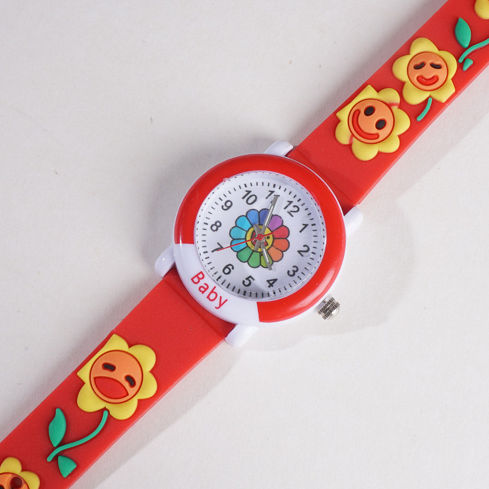 Kids Analog Wrist Watch Red