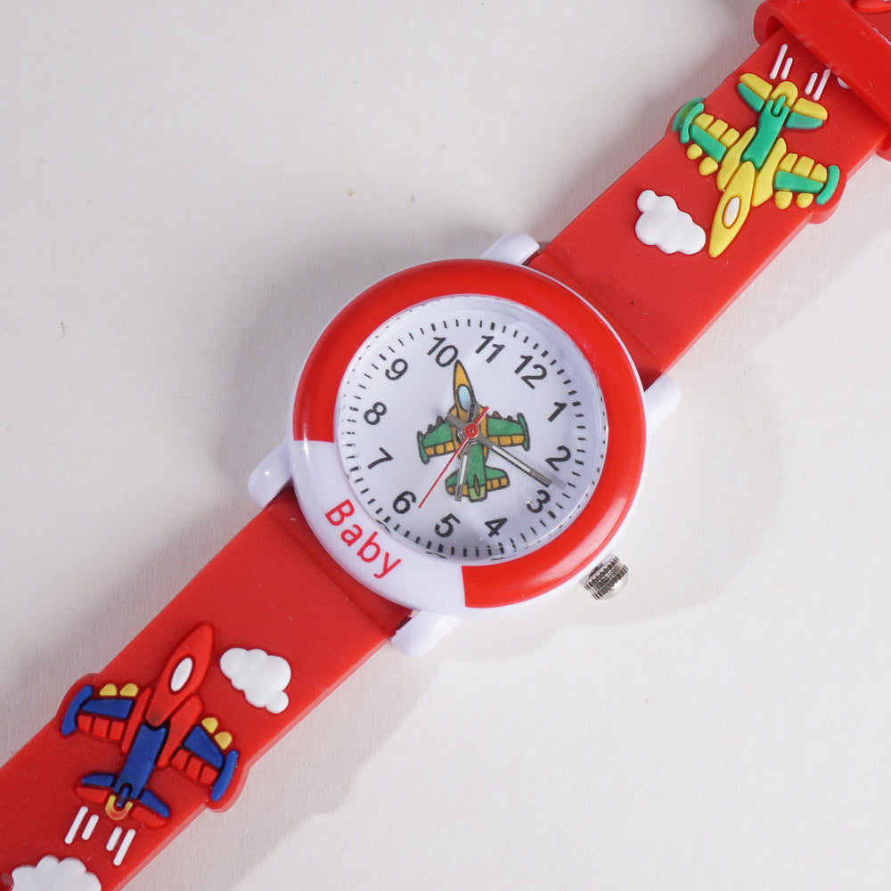 Kids Analog Wrist Watch Red