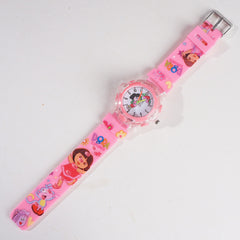 Kids Pink Character Analog Watch