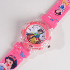 Kids Pink Character Analog Watch