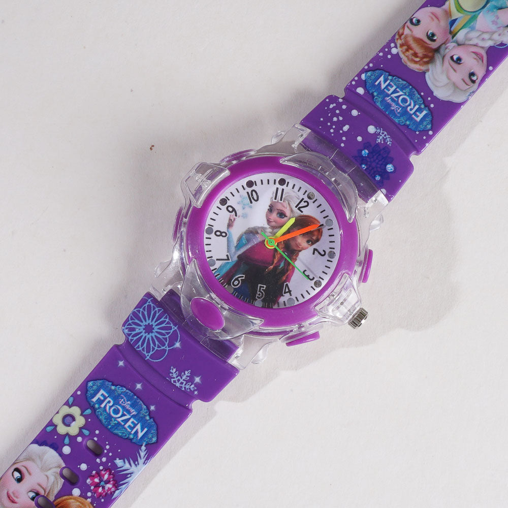 Kids Purple Character Analog Watch