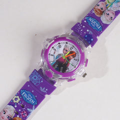 Kids Purple Character Analog Watch