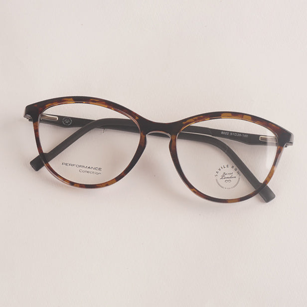 Black-Orange Optical Frame