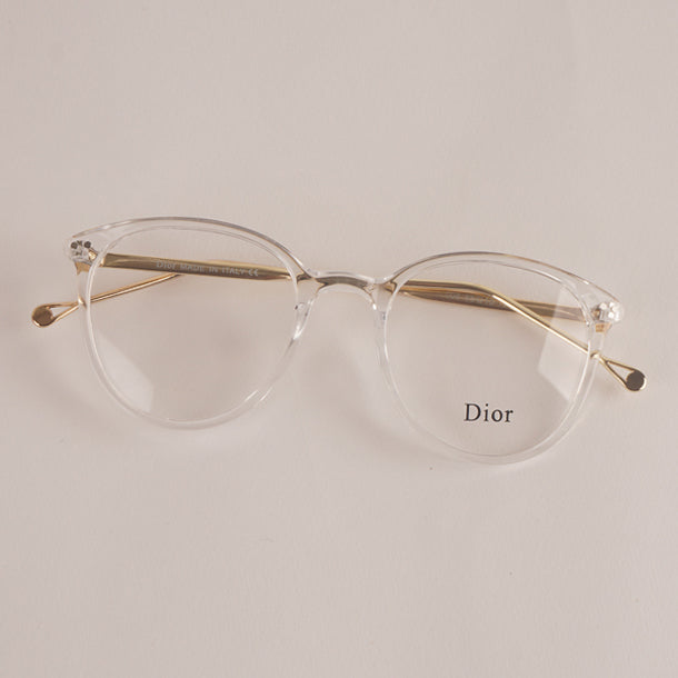 Fancy White Golden Optical Frame