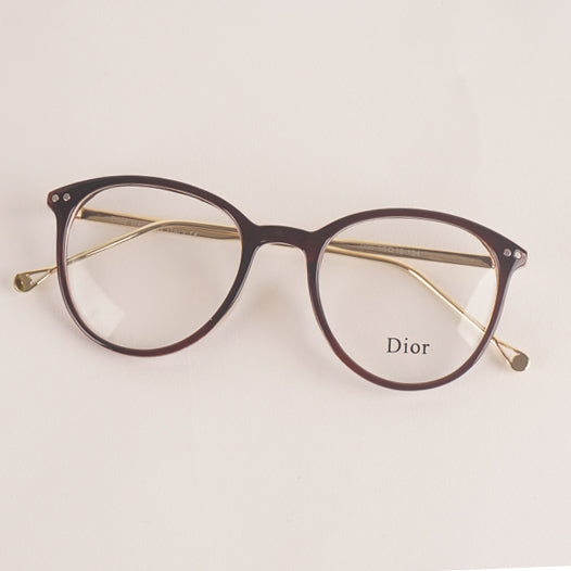 Fancy Brown Golden Optical Frame