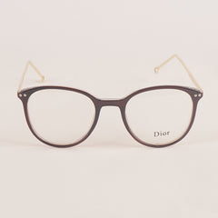 Fancy Brown Golden Optical Frame