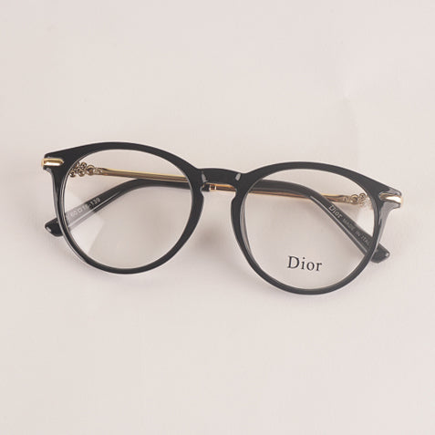 Womens Fancy Black Golden Optical Frame