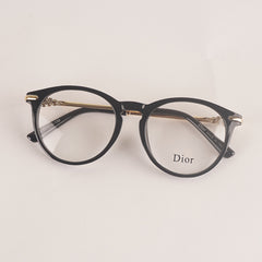 Womens Fancy Black Golden Optical Frame