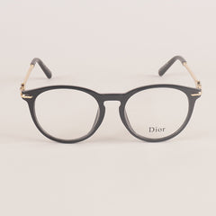 Womens Fancy Black Golden Optical Frame