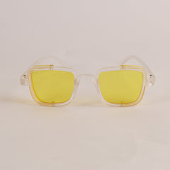 KIDS Sunglasses White Frame Yellow
