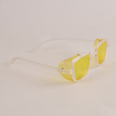 KIDS Sunglasses White Frame Yellow